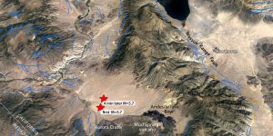 Today’s quakes struck amid volcanoes active in the past 250,000 years and a major range-bounding extensional fault, the Wassuk Range Fault, that also ruptured during that period.